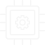 Microchip with gear icon, black background.